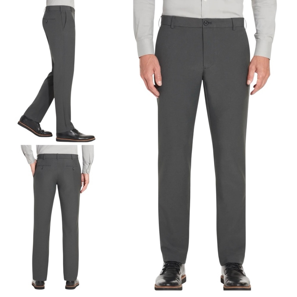 NWT Van Heusen Charcoal Flex 3 Dress Pants Men’s Size 36